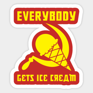 Everybody Gets Ice Cream Sticker